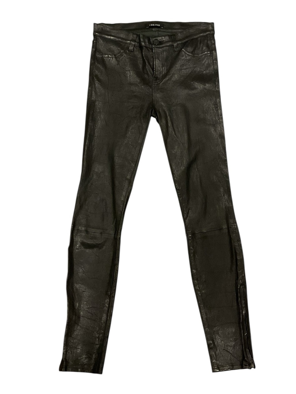 J Brand Woman’s Black Dyed Lamb Leather Pants